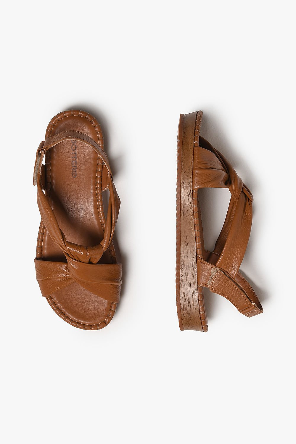 Sandália Feminina Flatform Bottero Dalye Marrom 3