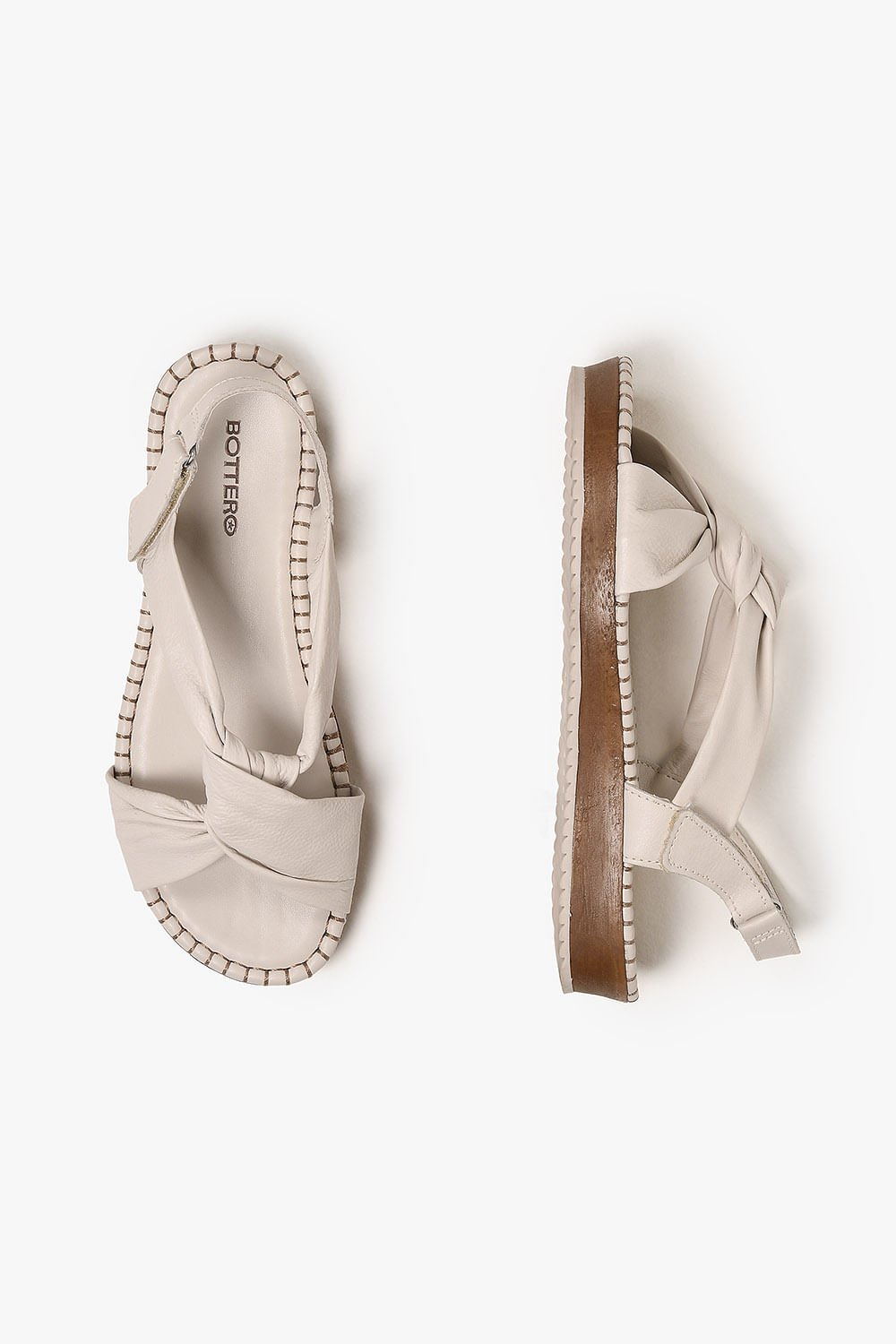 Sandália Feminina Flatform Bottero Dalye Branco 3