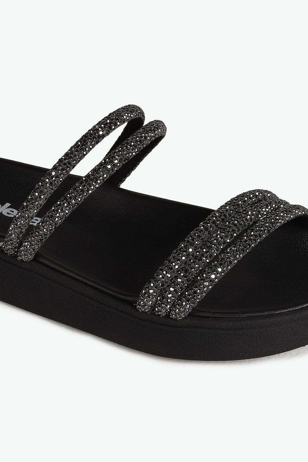 Sandália Feminina Papete Moleca Mariza Preto 2