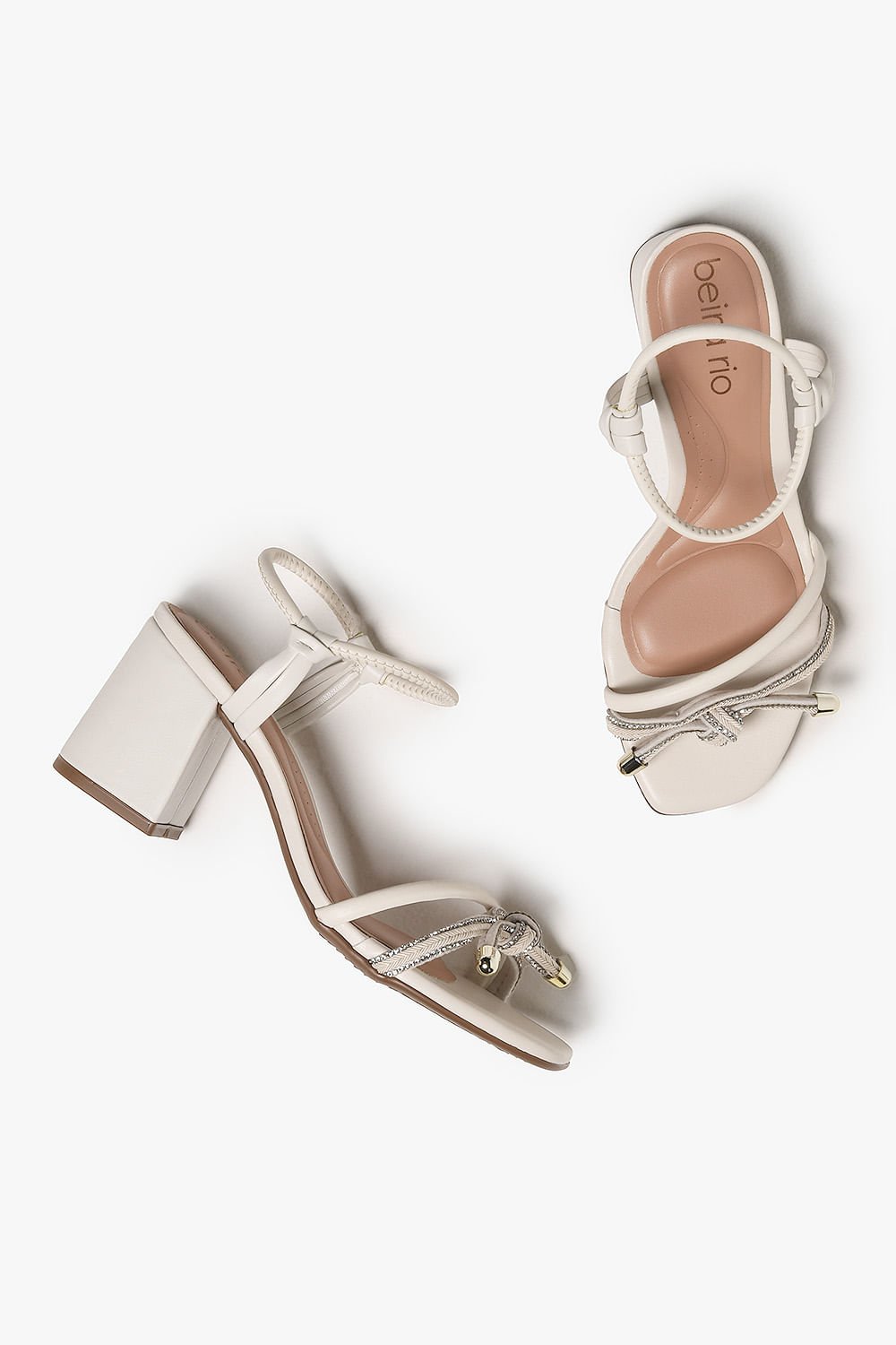 Sandália Feminina Beira Rio Vallance Off White 3