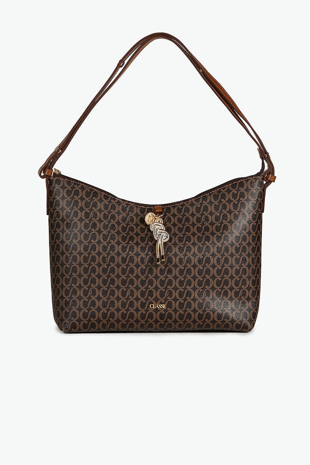 Bolsa Crossbody Feminina Classe Canvas Marrom 3