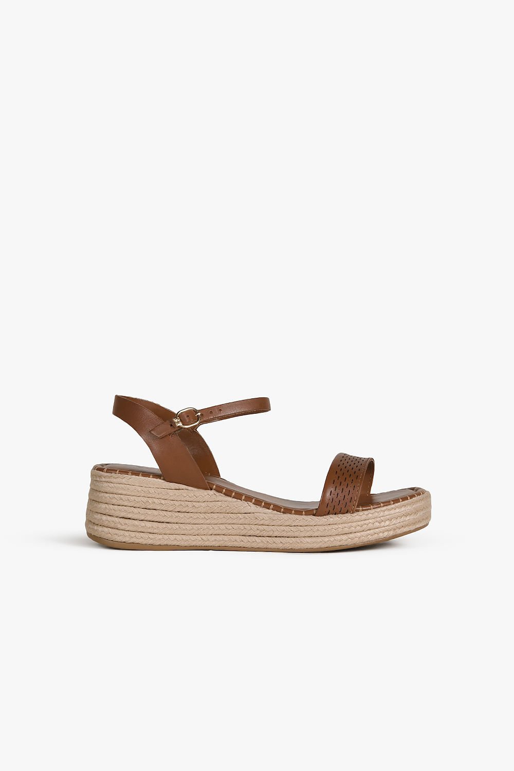 Sandália Feminina Anabela Bottero Thais Marrom