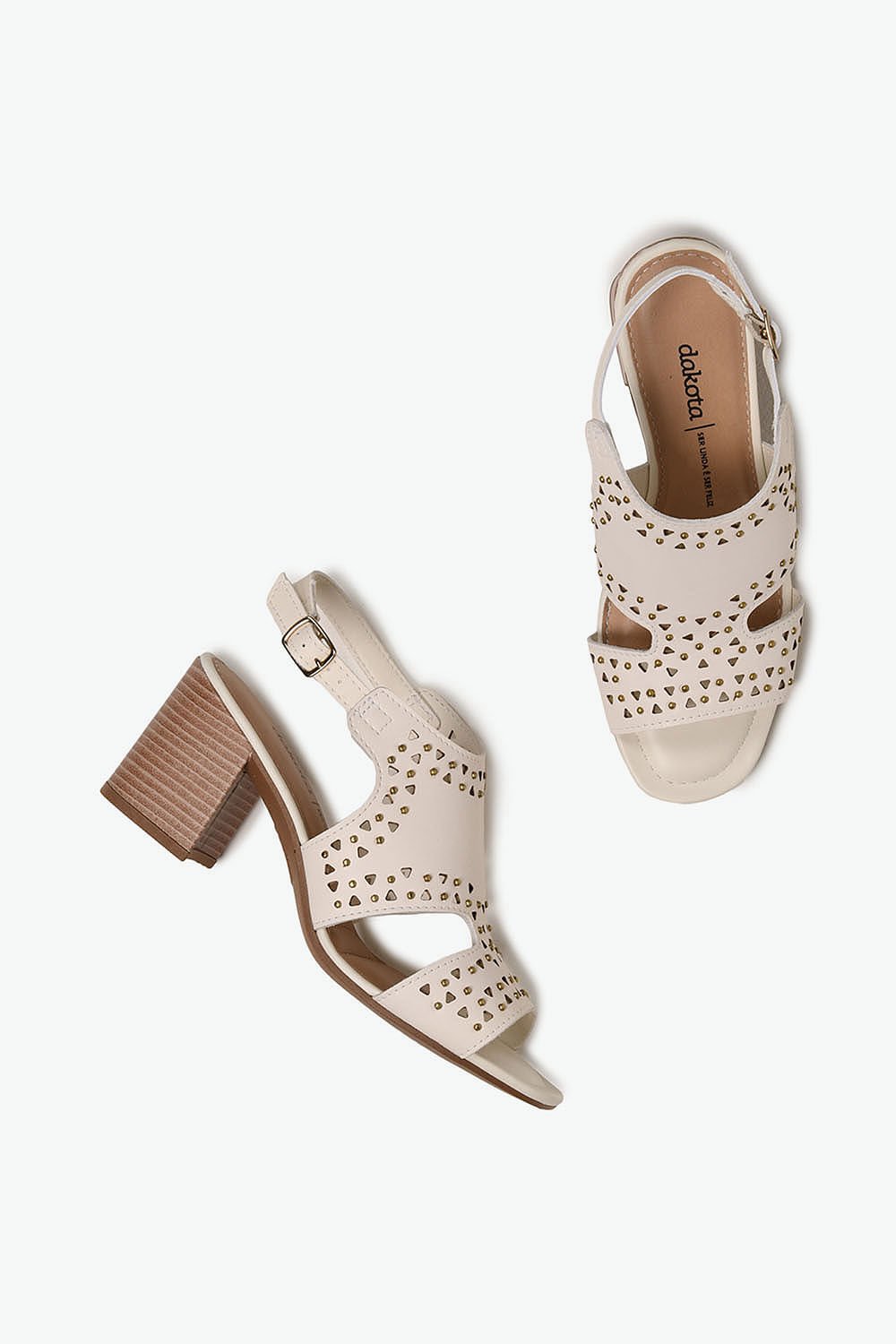 Sandália Feminino Salto Alto Dakota Vianna Branco 3