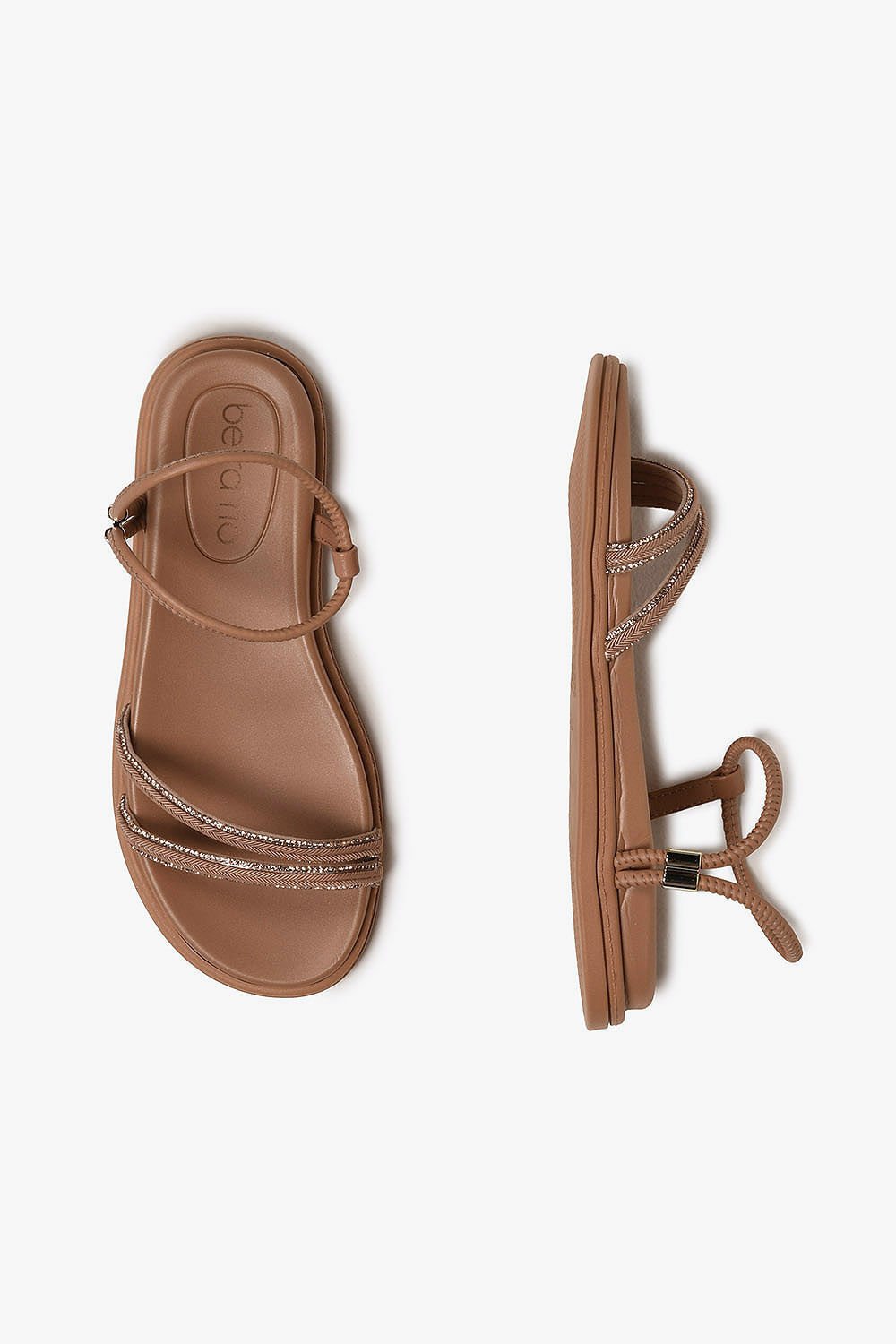 Papete Feminina Beira Rio Janini Bege 3