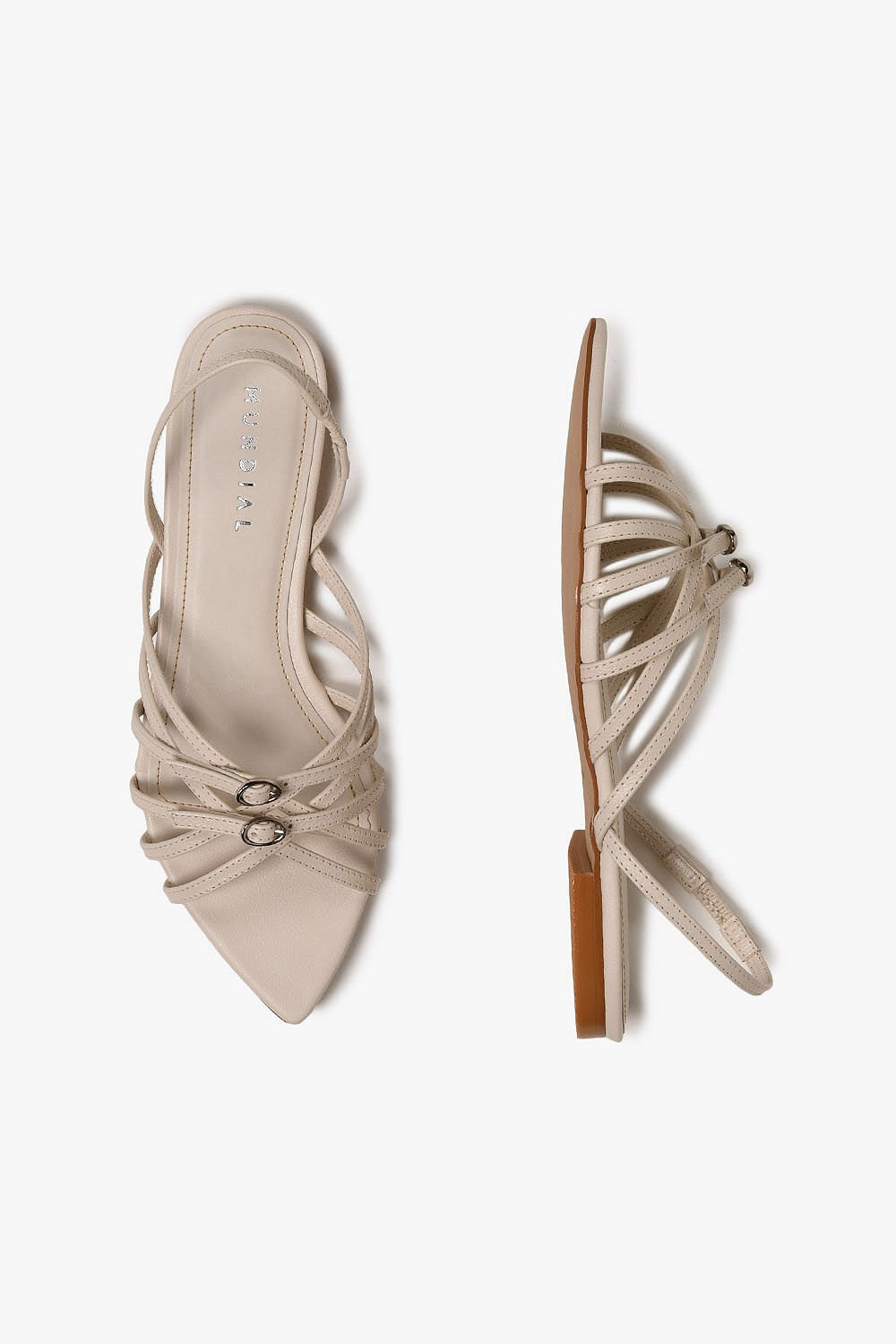 Sandália Feminina Rasteira Mundial Shelley Branco 3