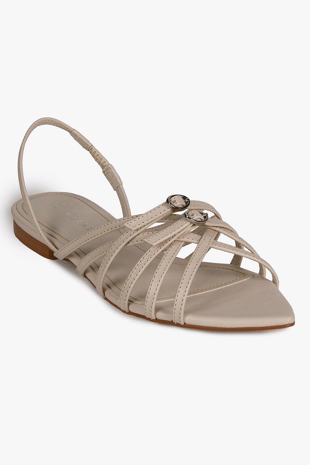 Sandália Feminina Rasteira Mundial Shelley Branco 4