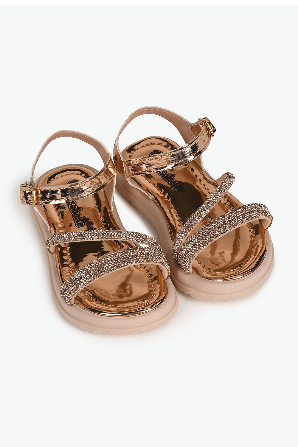 Sandália Infantil Passobele Flay Menina Bronze 2