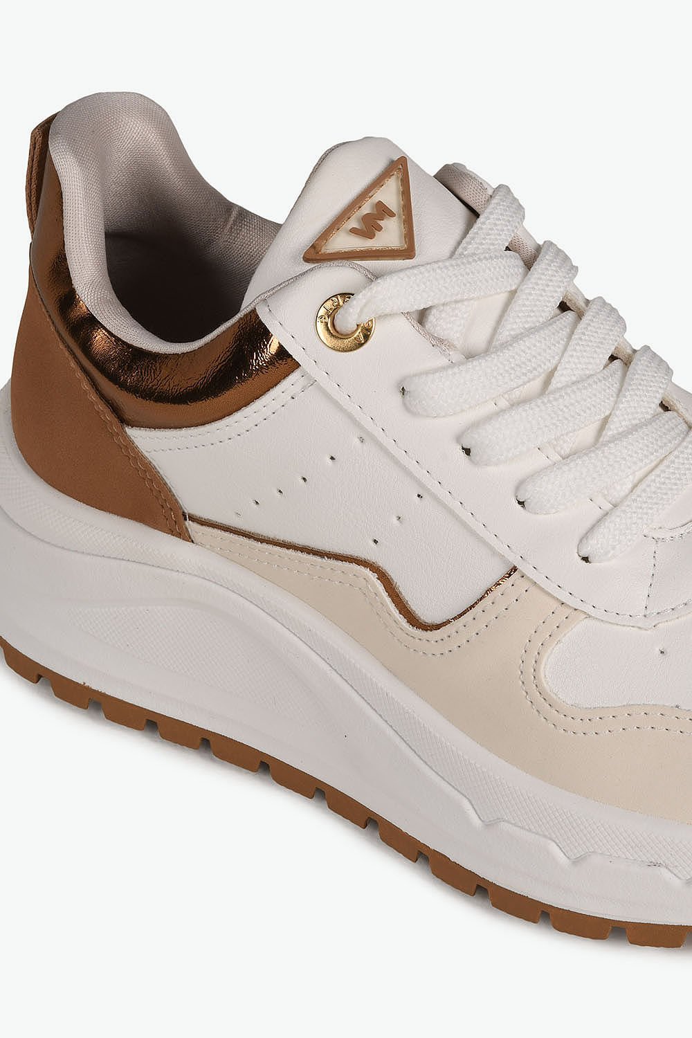 Tênis Feminino Plataforma Via Marte Kende Bege 2