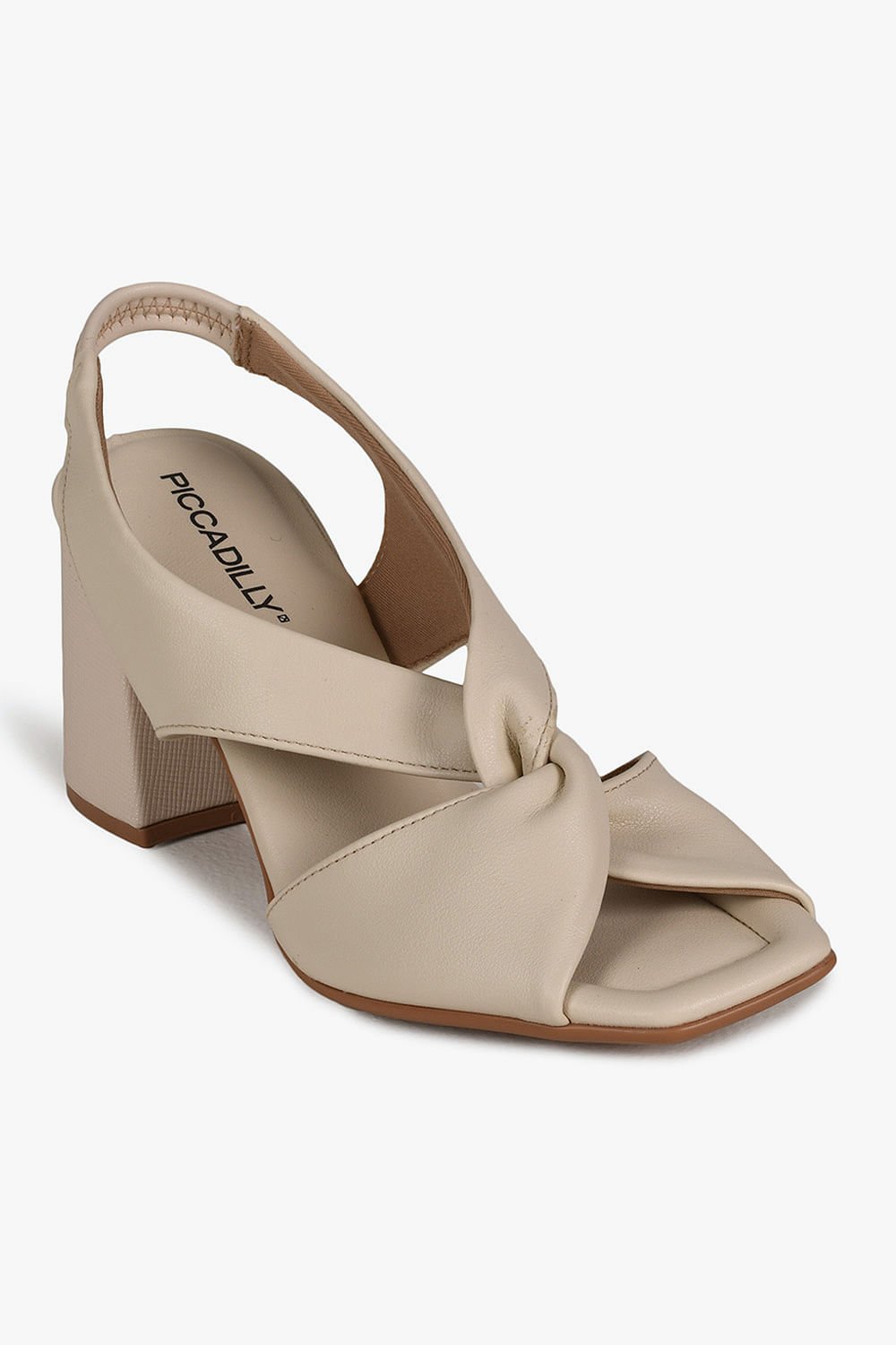 Sandália Feminina Salto Alto Piccadilly Georgine Branco 4