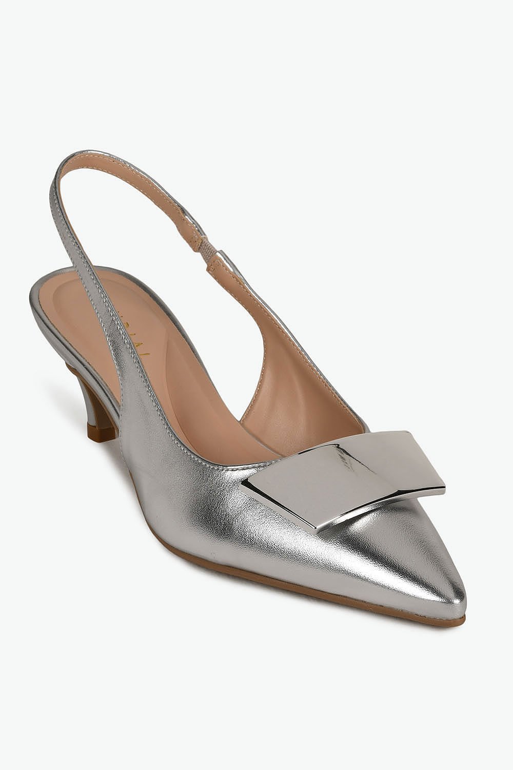 Scarpin Feminino Slingback Mundial Rosalia Prata 4
