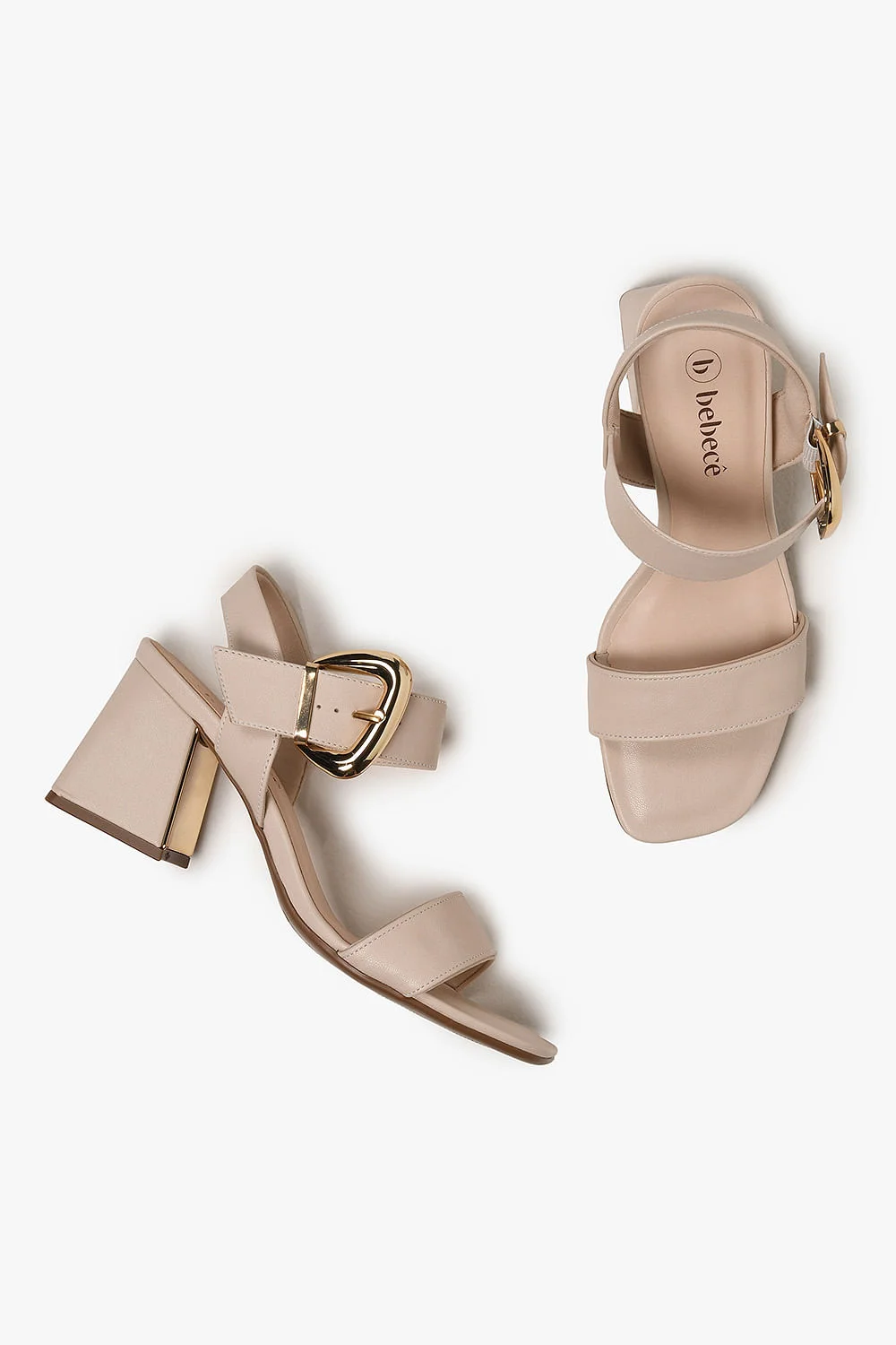 Sandália Feminina Salto Alto Bebece Narrima Branco 3