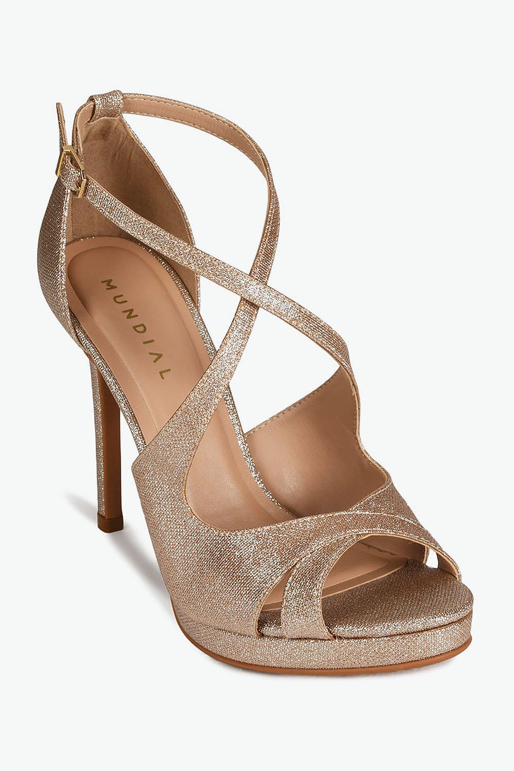 Sandália Feminina Meia-Pata Mundial Maeve Dourado 2