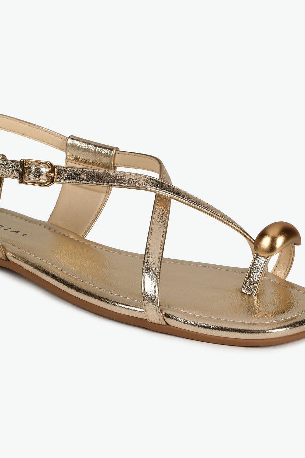 Sandália Feminina Rasteira Mundial Amylee Dourado 2