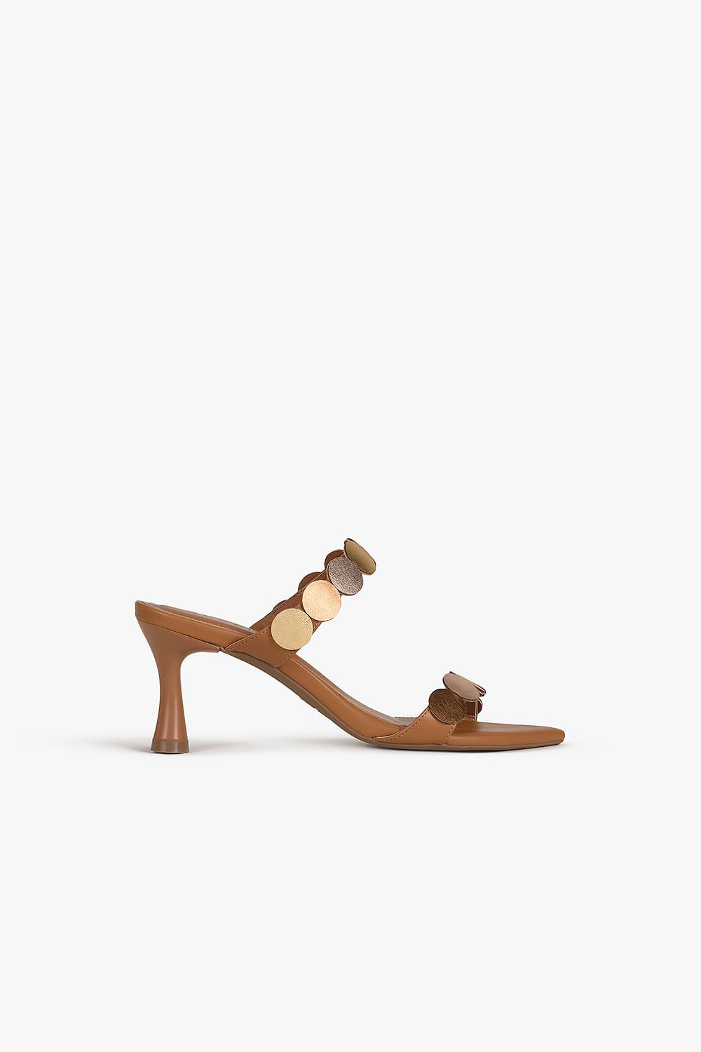 Tamanco Feminino Salto Alto Mundial Neville Marrom 1