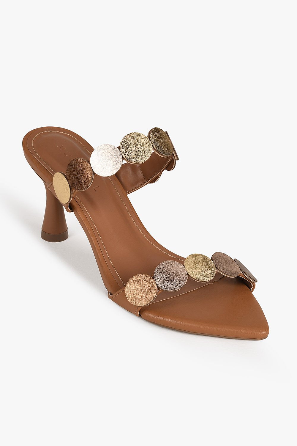 Tamanco Feminino Salto Alto Mundial Neville Marrom 4