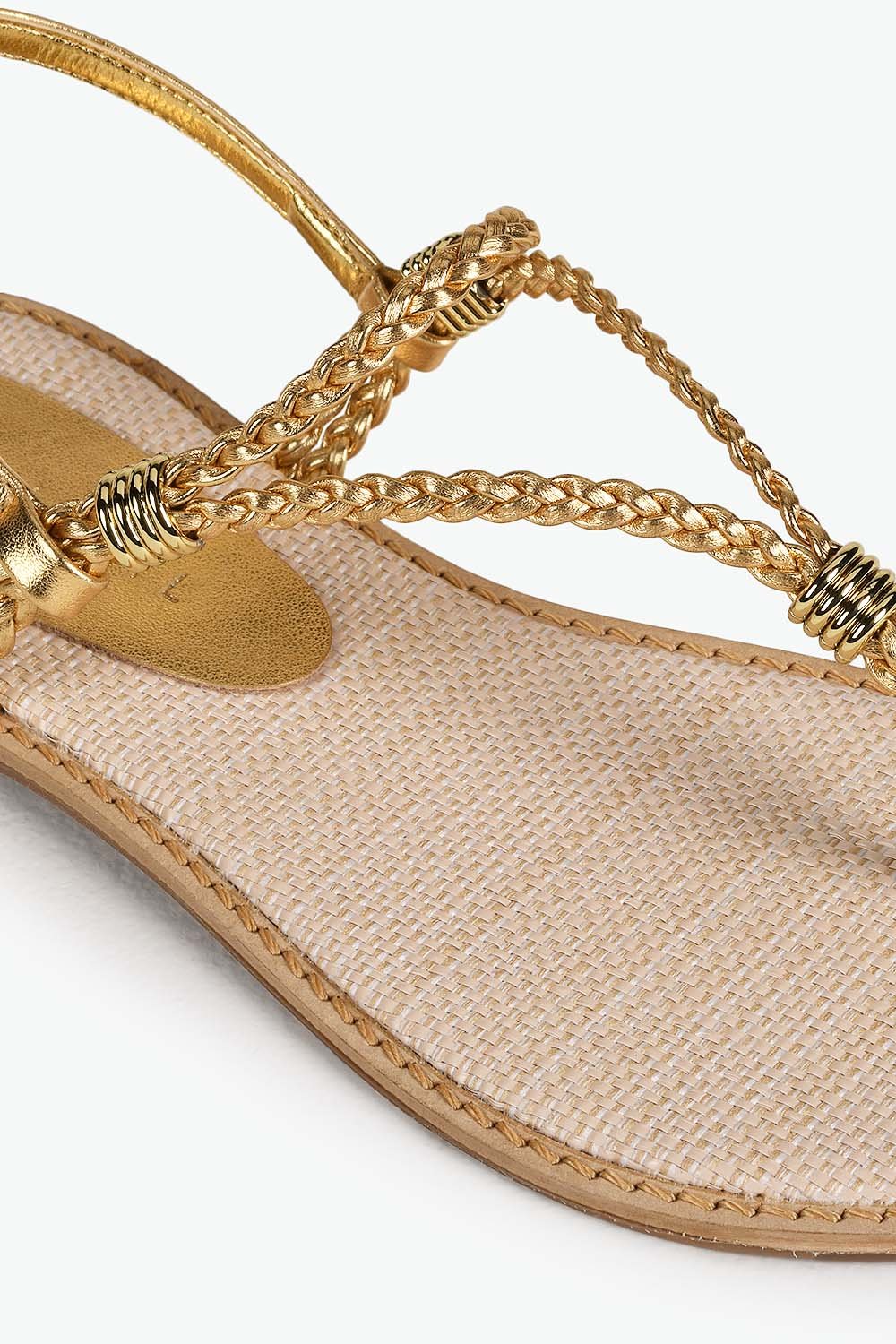 Sandália Feminina Rasteira Mundial Eloa Dourado 2