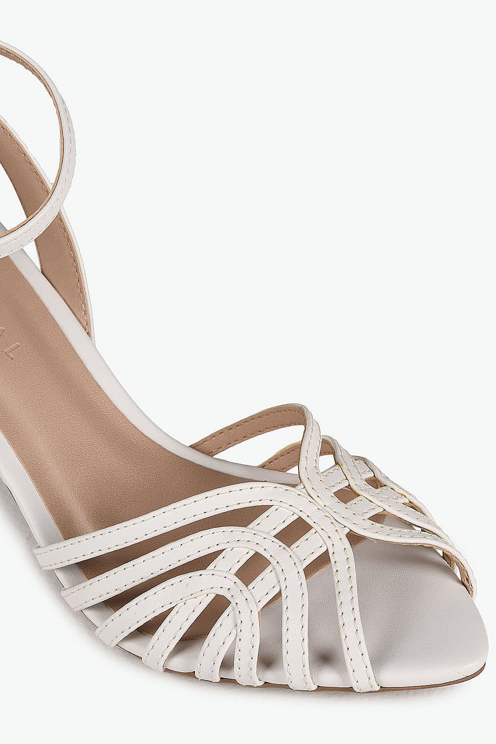 Sandália Feminina Salto Alto Mundial Larys Branco 2