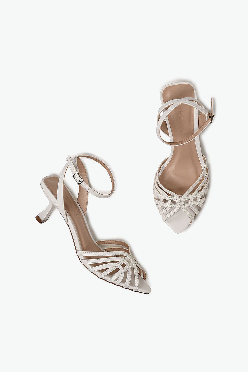 Sandália Feminina Salto Alto Mundial Larys Branco 3