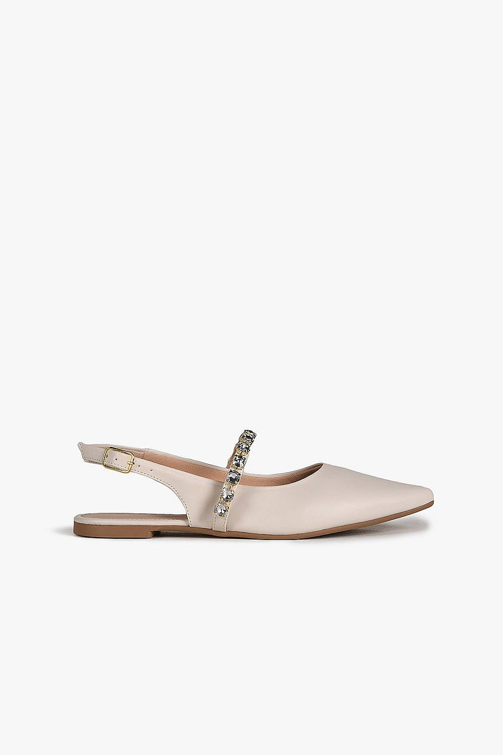 Sapatilha Feminina Slingback Mundial Aurelin Branco 1