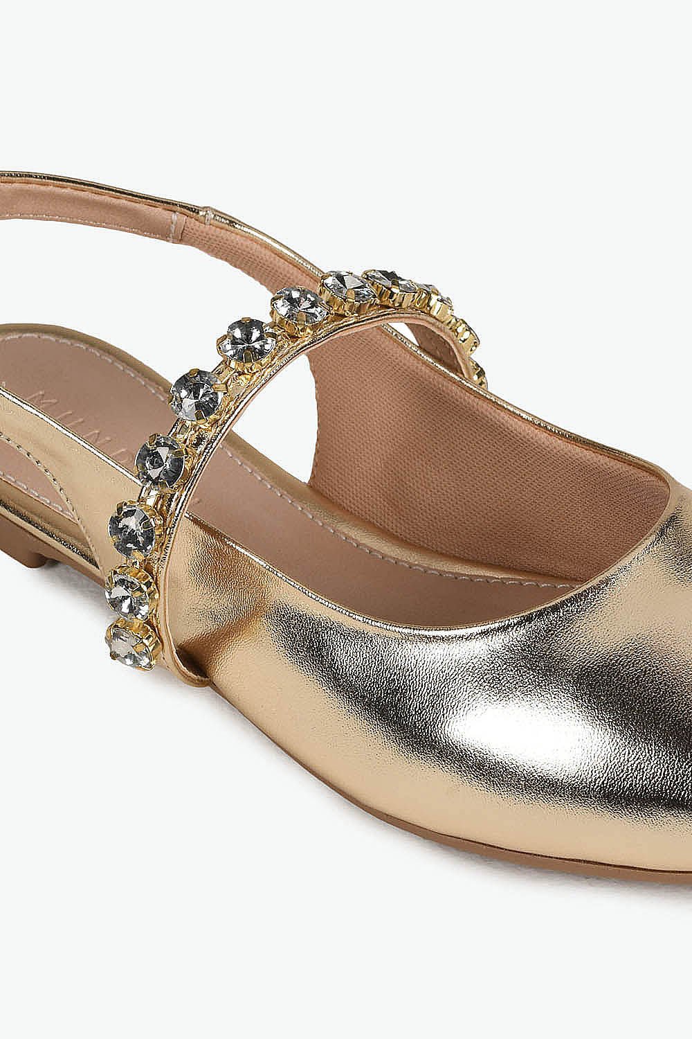 Sapatilha Feminina Slingback Mundial Aurelin Dourado 2