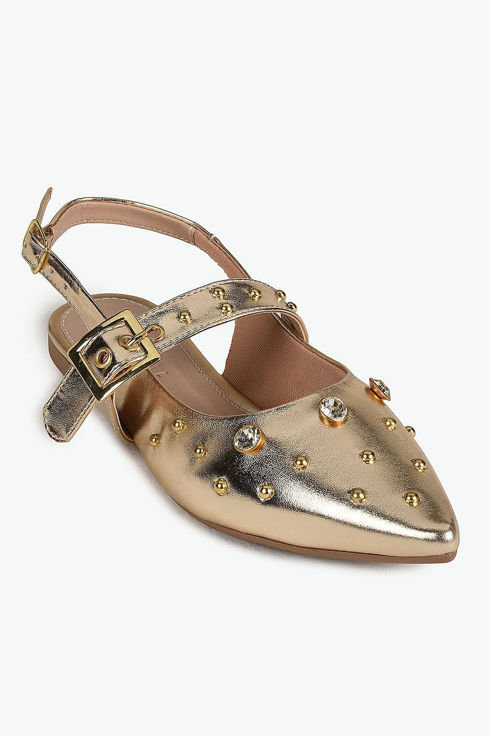 Sapatilha Feminina Slingback Mundial Aurimar Dourado 7