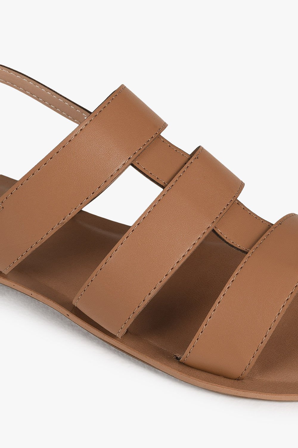 Sandália Feminina Rasteira Mundial Rozania Marrom 2