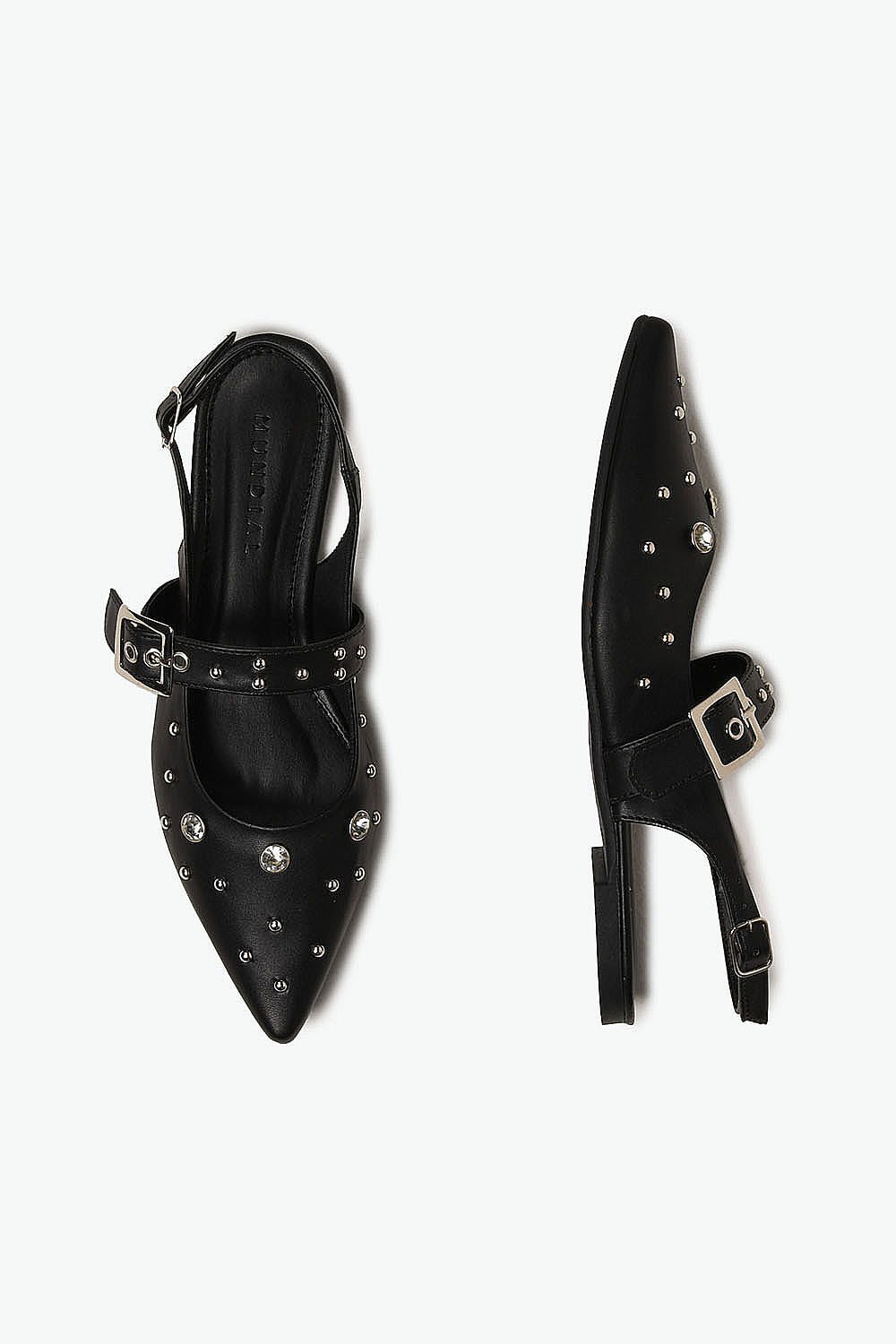 Sapatilha Feminina Slingback Mundial Aurimar Preto 3