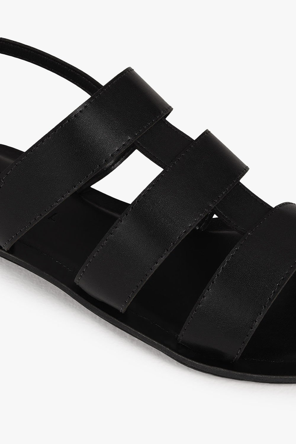 Sandália Feminina Rasteira Mundial Rozania Preto 2