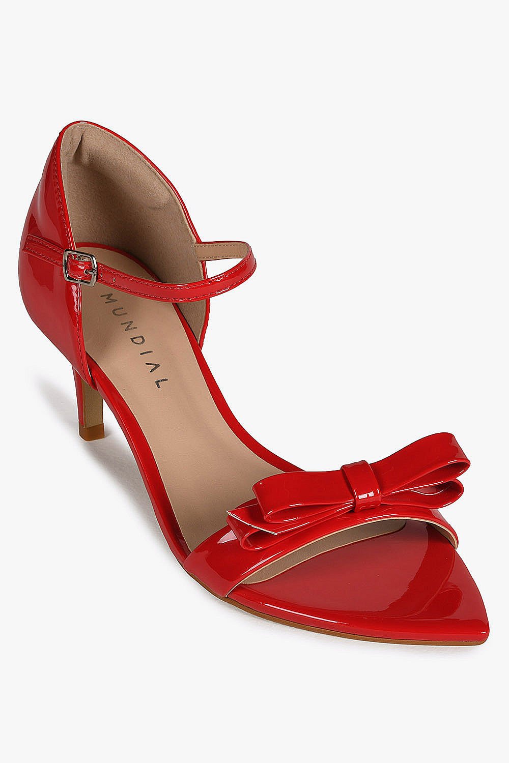 Sandália Feminina Salto Alto Mundial Kimberly Vermelho 4
