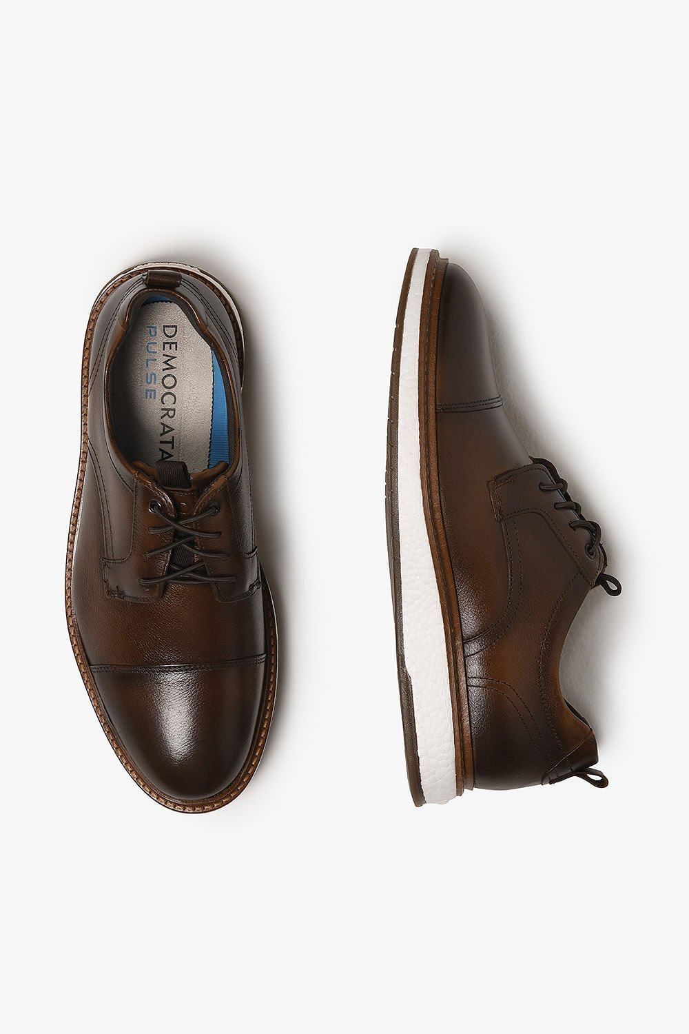 Sapato Casual Masculino Democrata Metropolitan Clark Pulse Marrom 3