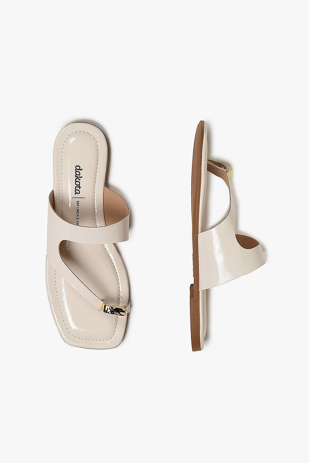 Rasteira Femimina Dakota Chily Branco 3