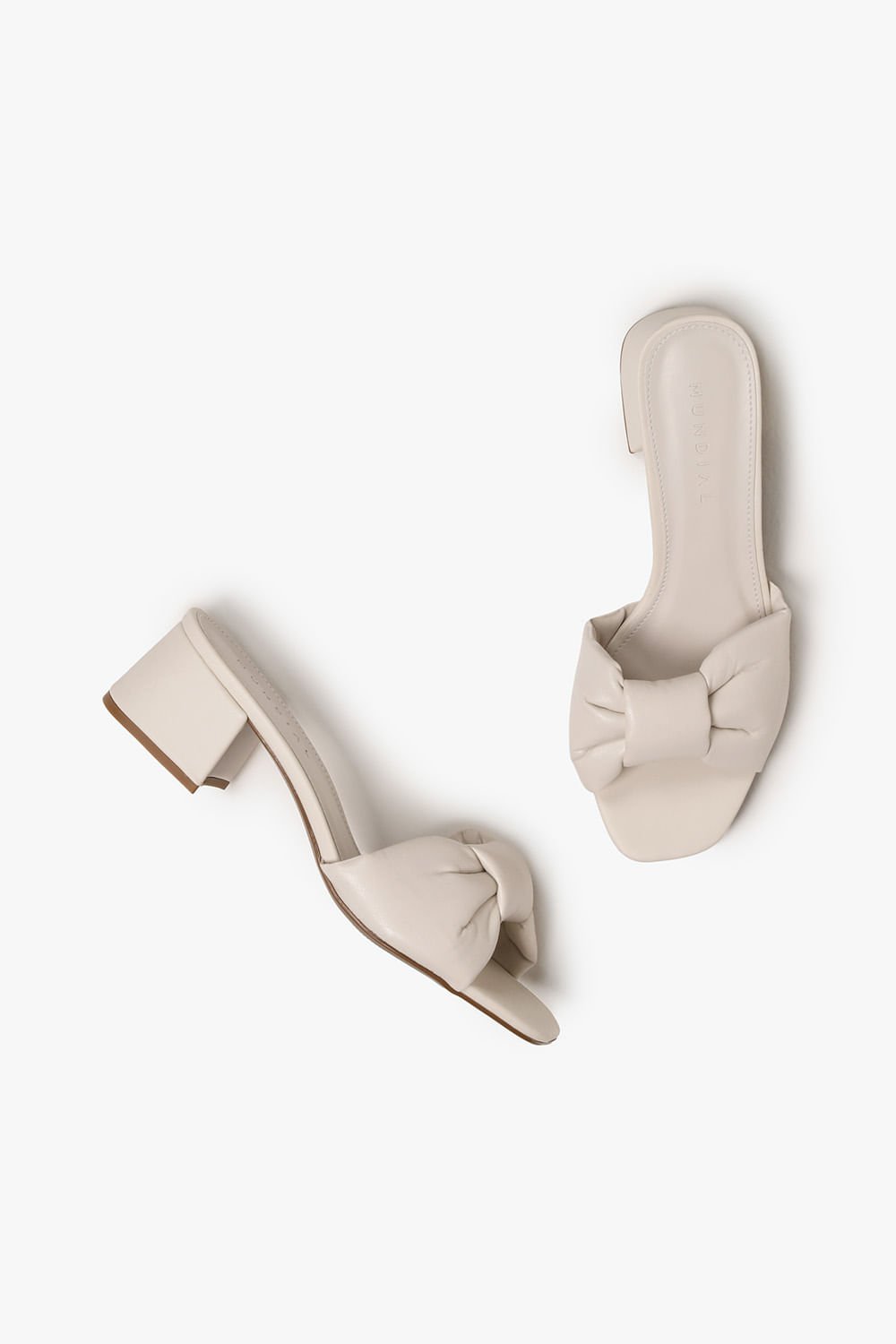 Tamanco Feminino Salto Médio Mundial Selyna Branco 3