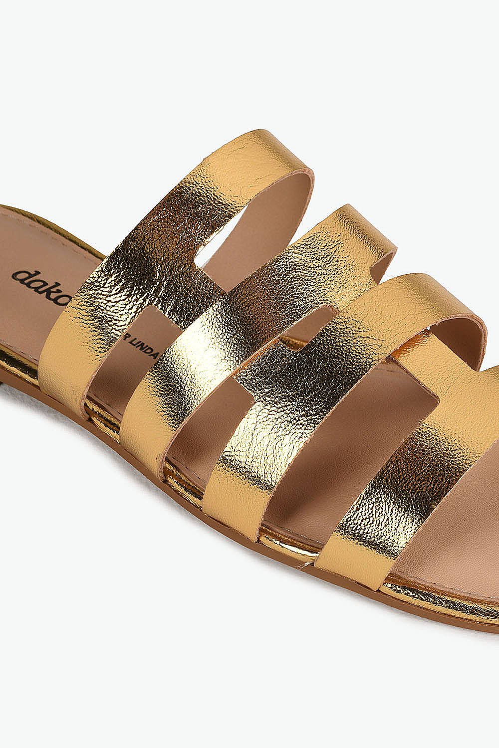 Sandália Rasteira Dakota Mony Dourado 2