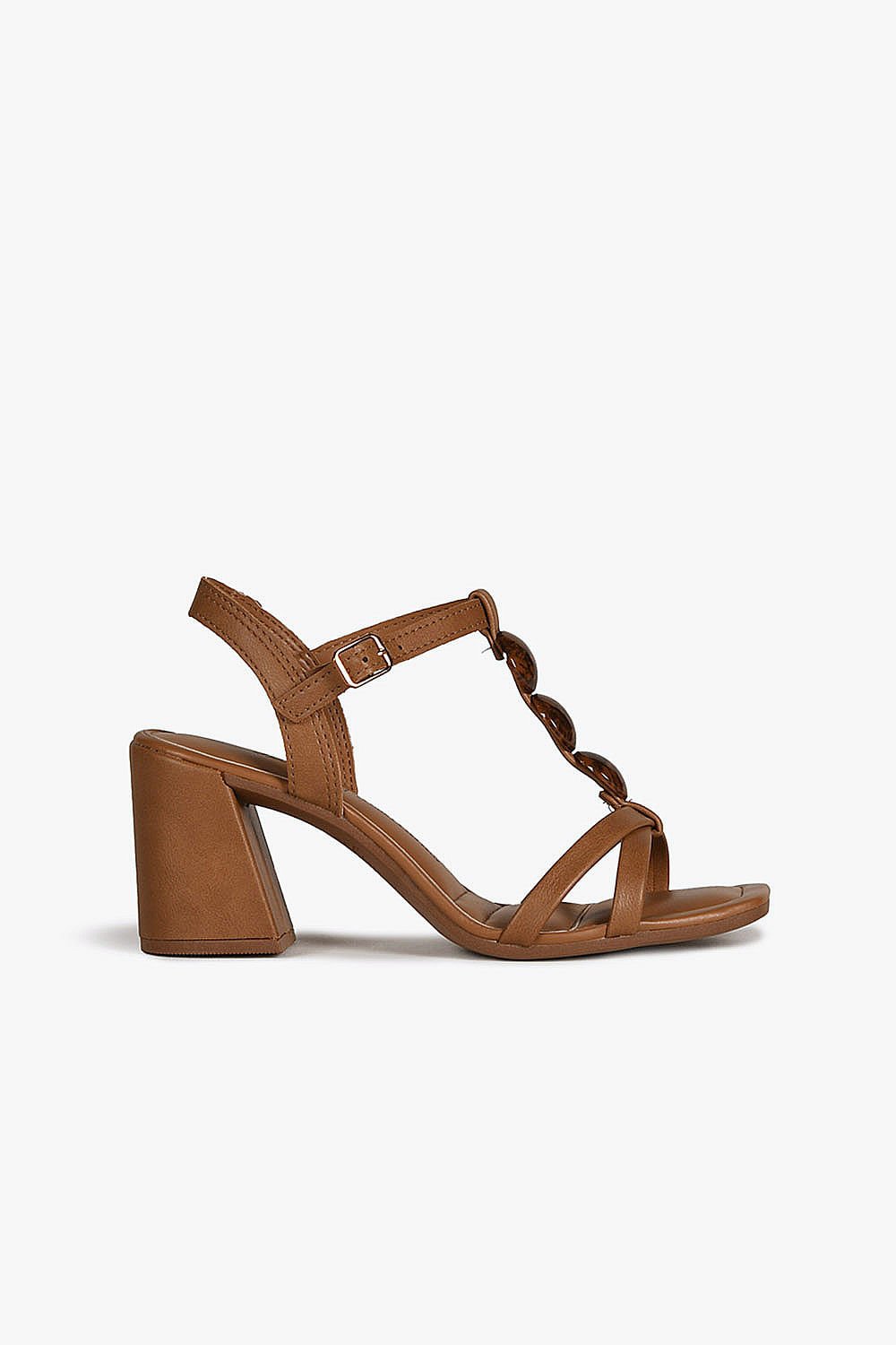 Sandália Feminino Salto Alto Dakota Sandy Marrom 1