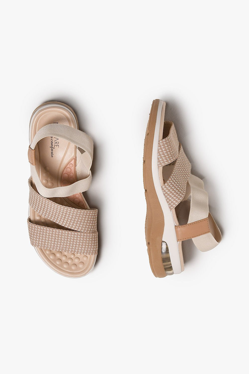 Sandália Feminina Papete Modare Leilane Bege 6