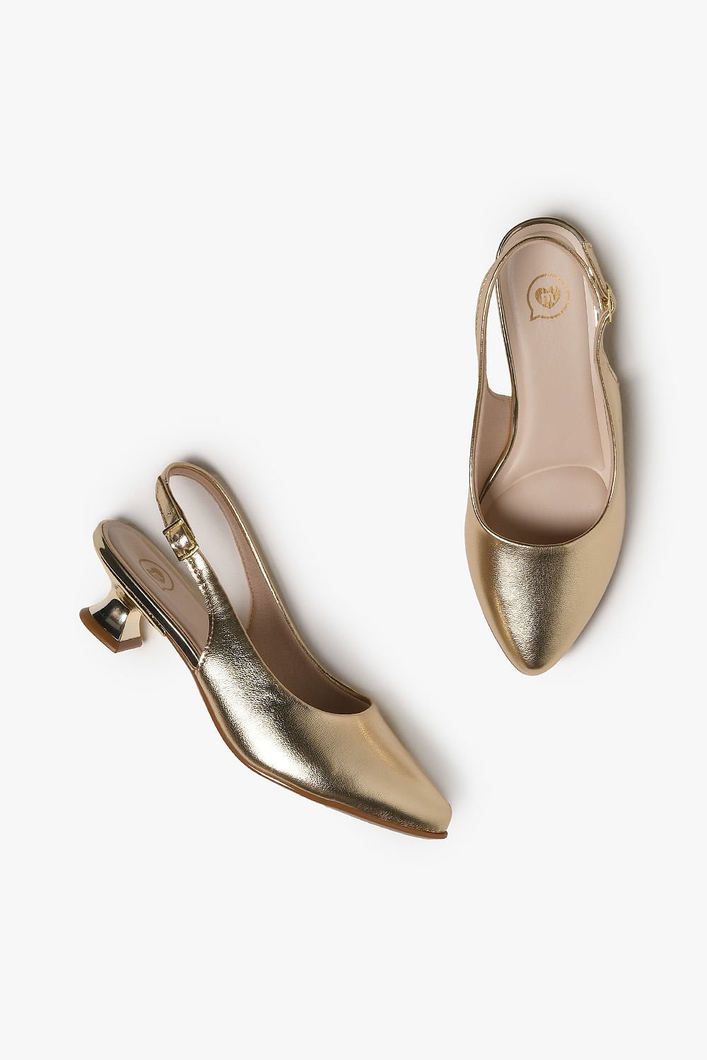 Sapato Slingback Molekinha Infantil Lunna Dourado 5