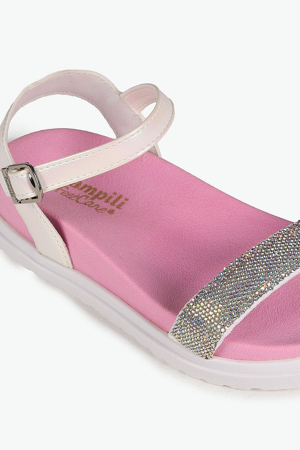 Sandália Papete Infantil Pampili July Branco 2