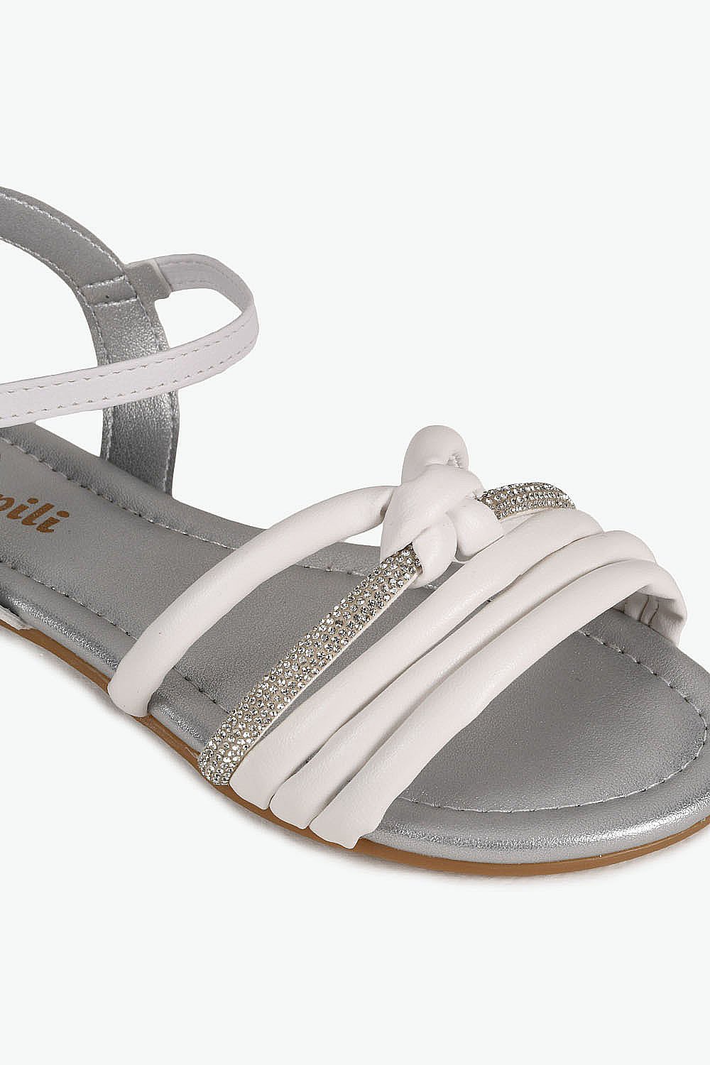 Sandália Infantil Pampili Lize Menina Branco 5