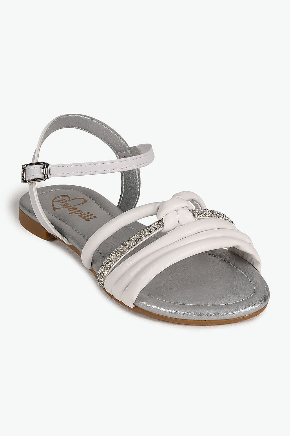 Sandália Infantil Pampili Lize Menina Branco 10