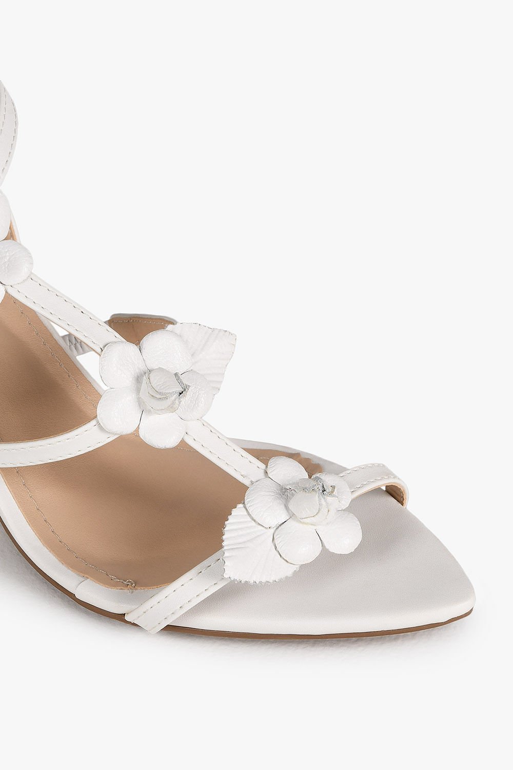 Sandália Feminina Salto Alto Mundial Moon Branco 2