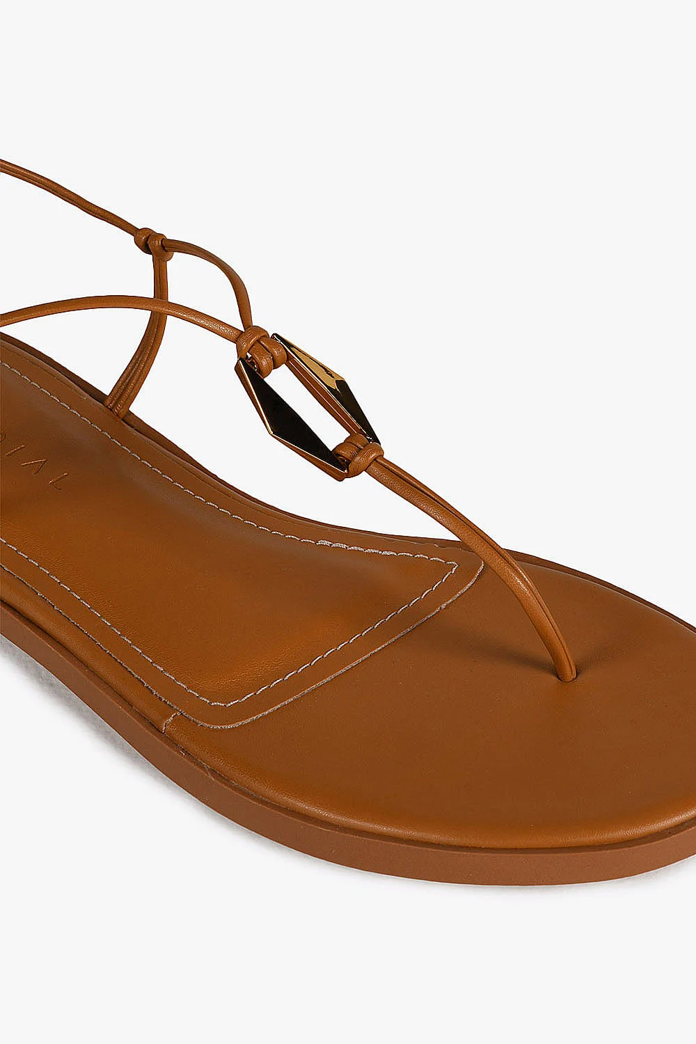 Sandália Feminina Rasteira Mundial Holivia Marrom 2