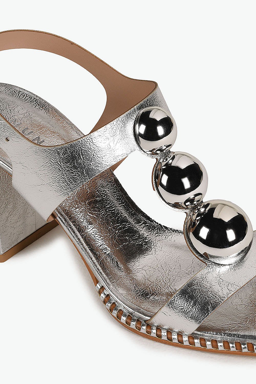 Sandália Feminina Salto Alto Mundial Sakura Prata 2