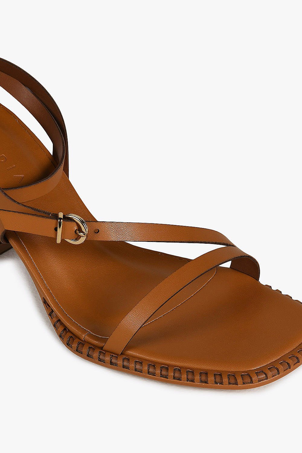 Sandália Feminina Salto Alto Mundial Dylan Marrom 2