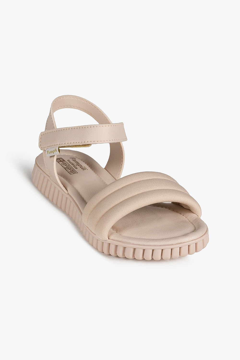 Sandália Infantil Pampili Ginna Menina Bege 4