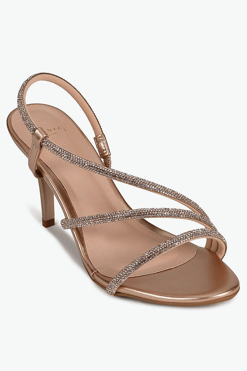 Sandália Feminina Salto Alto Mundial Emily Bronze 4