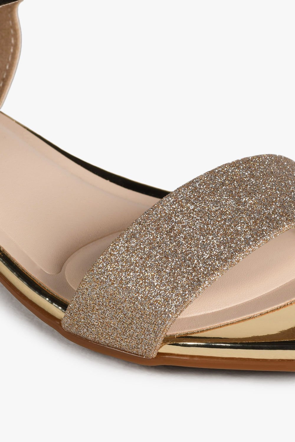 Sandália Infantil Salto Baixo Molekinha Monike Dourado 2