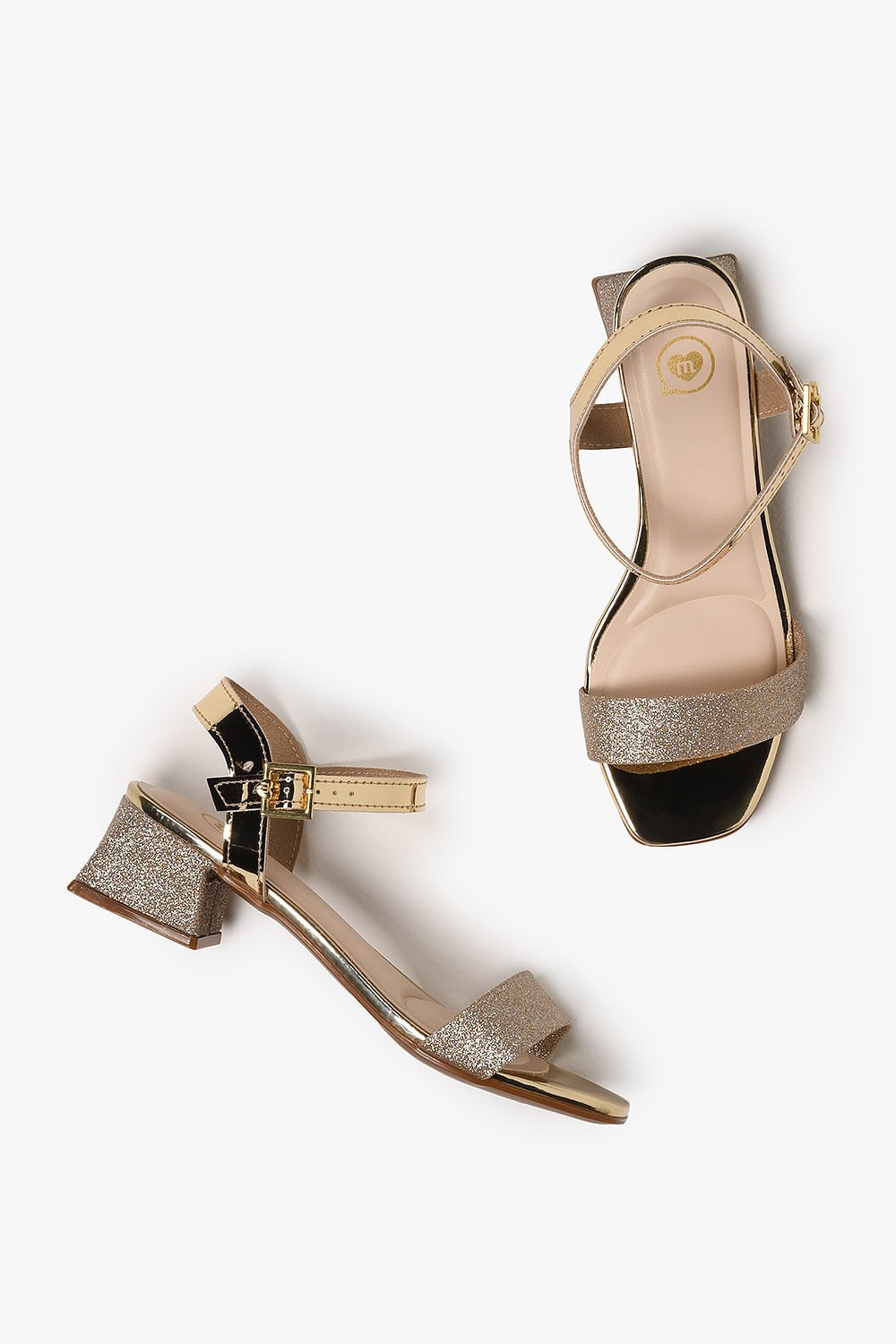 Sandália Infantil Salto Baixo Molekinha Monike Dourado 3