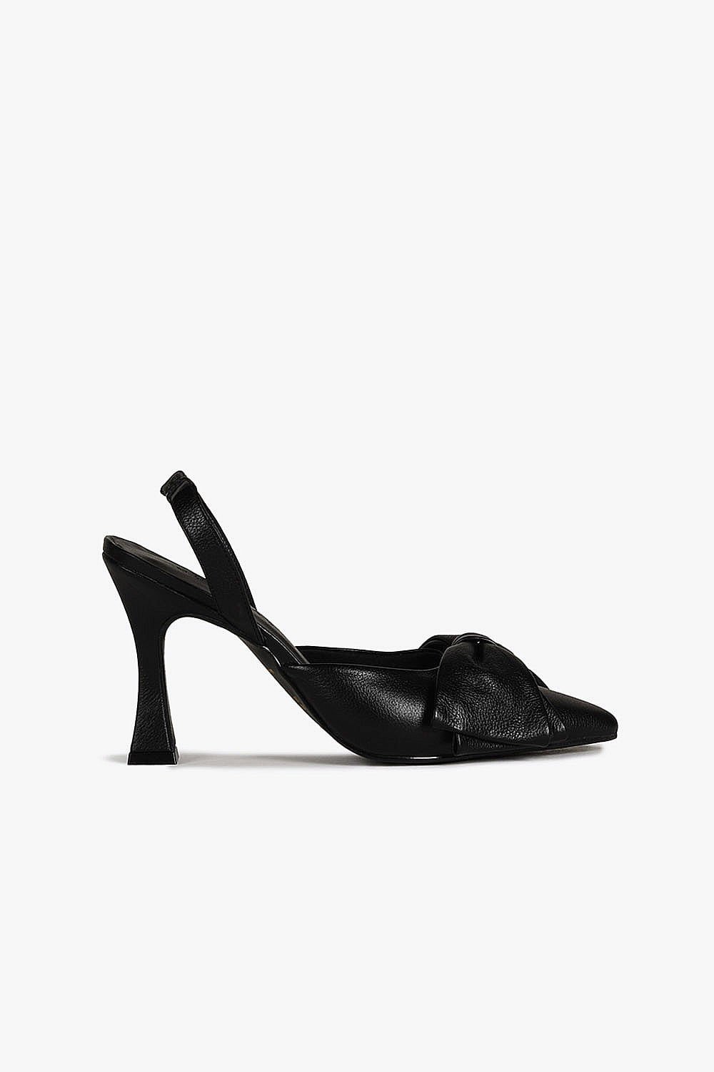 Sapato Feminino Slingback Salto Alto Mundial Thalita Preto 5