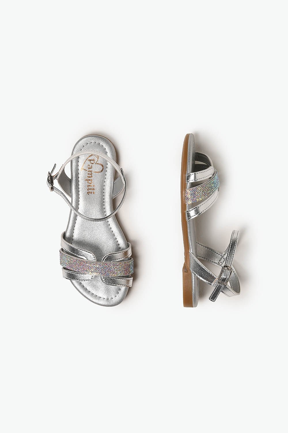 Sandália Infantil Pampili Iris Menina Prata 3