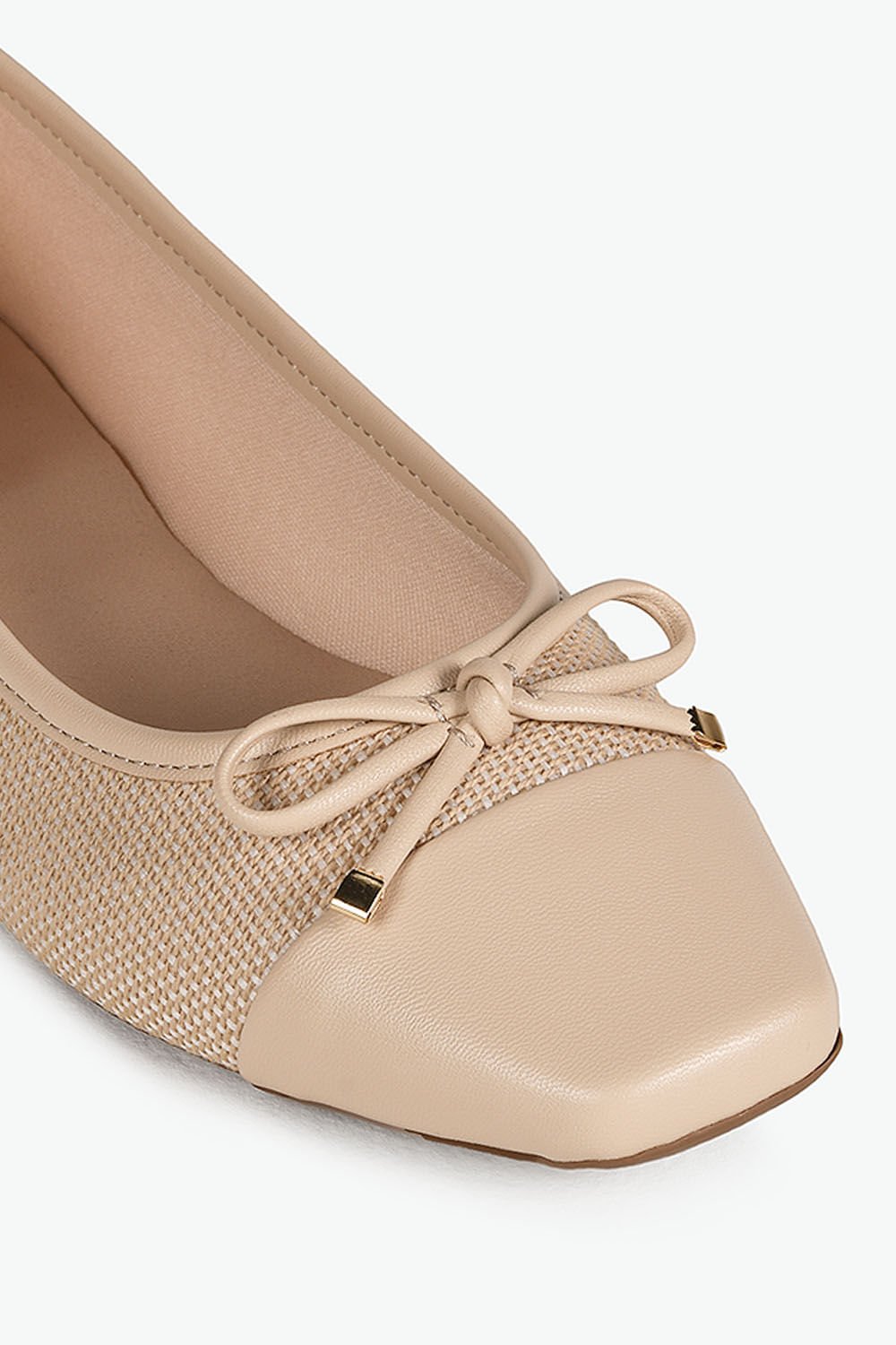 Sapatilha Feminina Bico Quadrado Mundial Jullia Bege 2